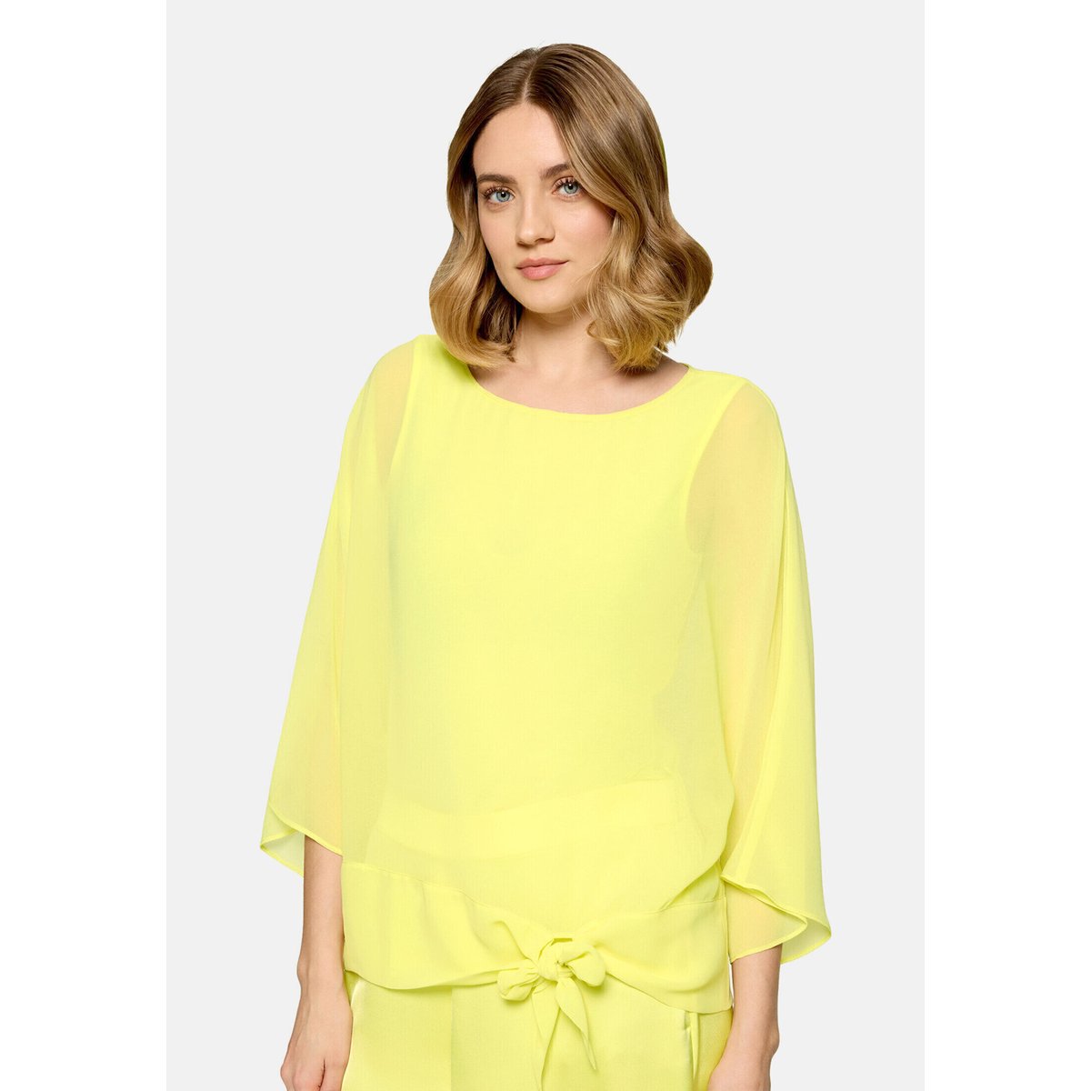 Chemisier en chiffon unicolore limelight, BETTY BARCLAY