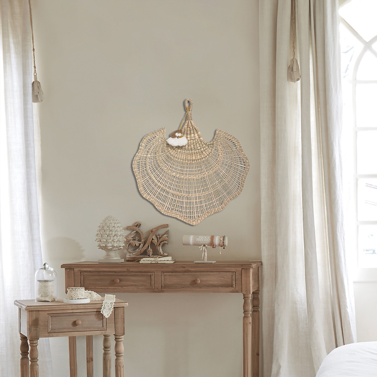 Eventail WONDER beige lin, ATMOSPHERA