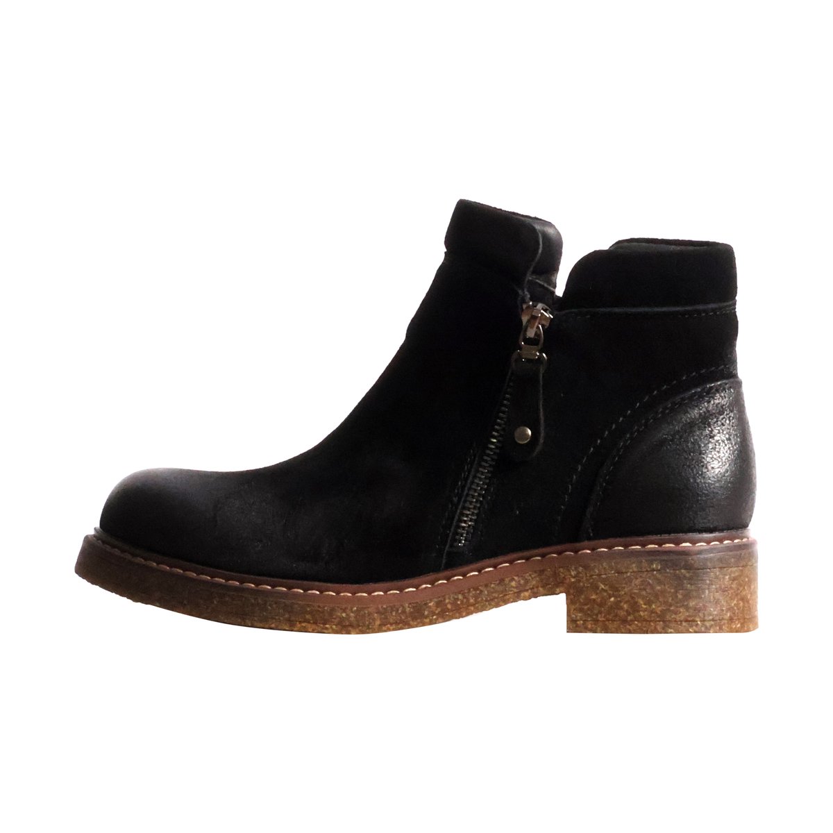 Bottines Cuir Alènoa noir, THE DIVINE FACTORY