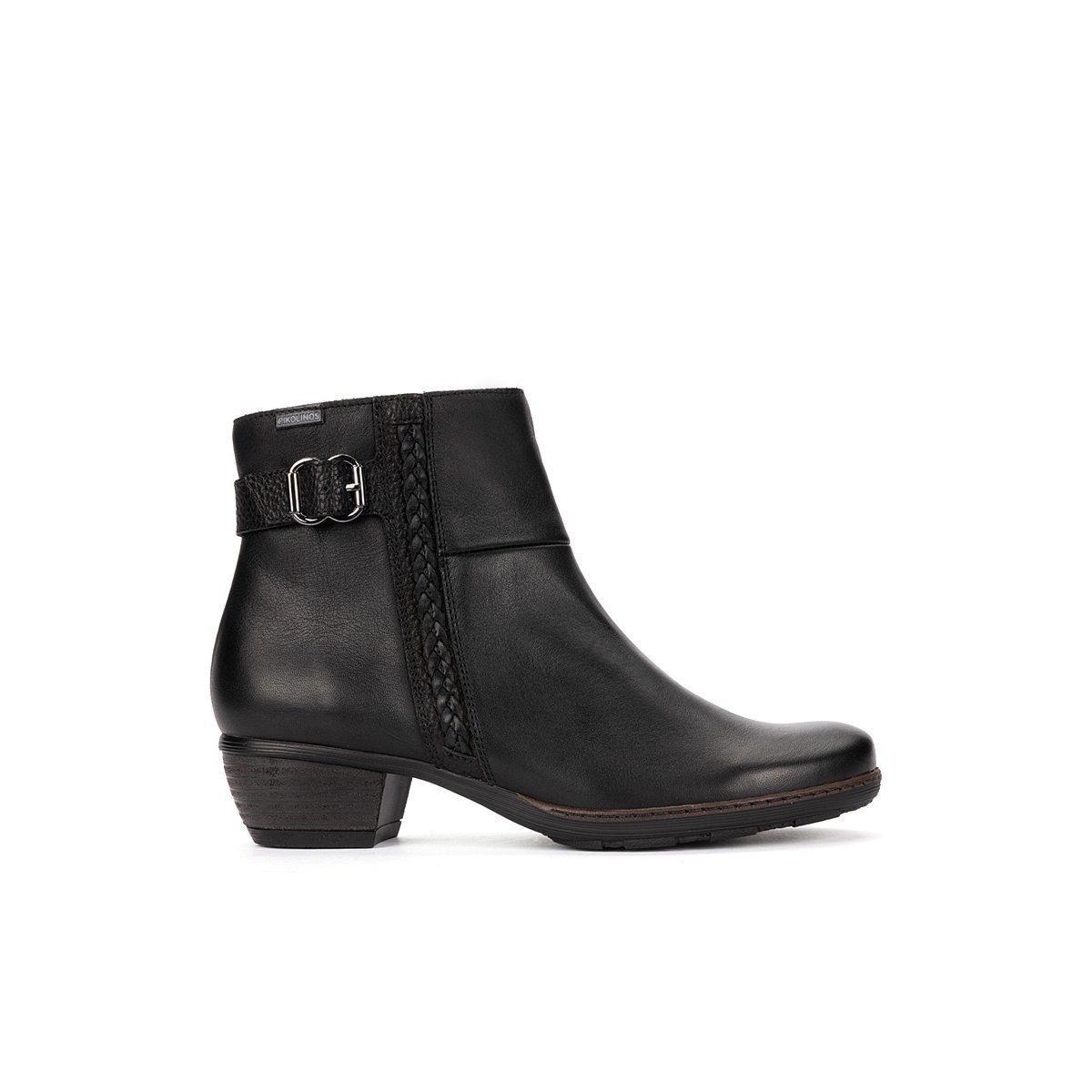 Bottines à talon cuir Utiel black, PIKOLINOS