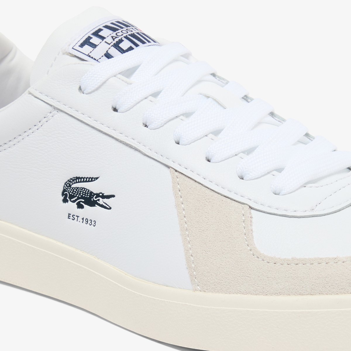 Sneakers Baseshot Pro homme en cuir blanc-042, LACOSTE