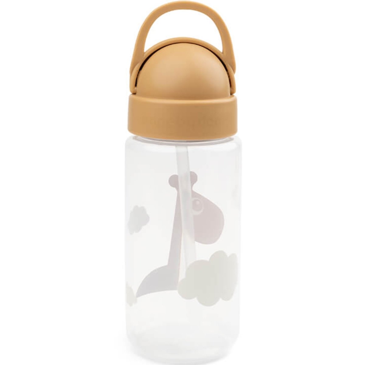 Gourde enfant 350ml avec paille Ozzo moutarde, DONE BY DEER
