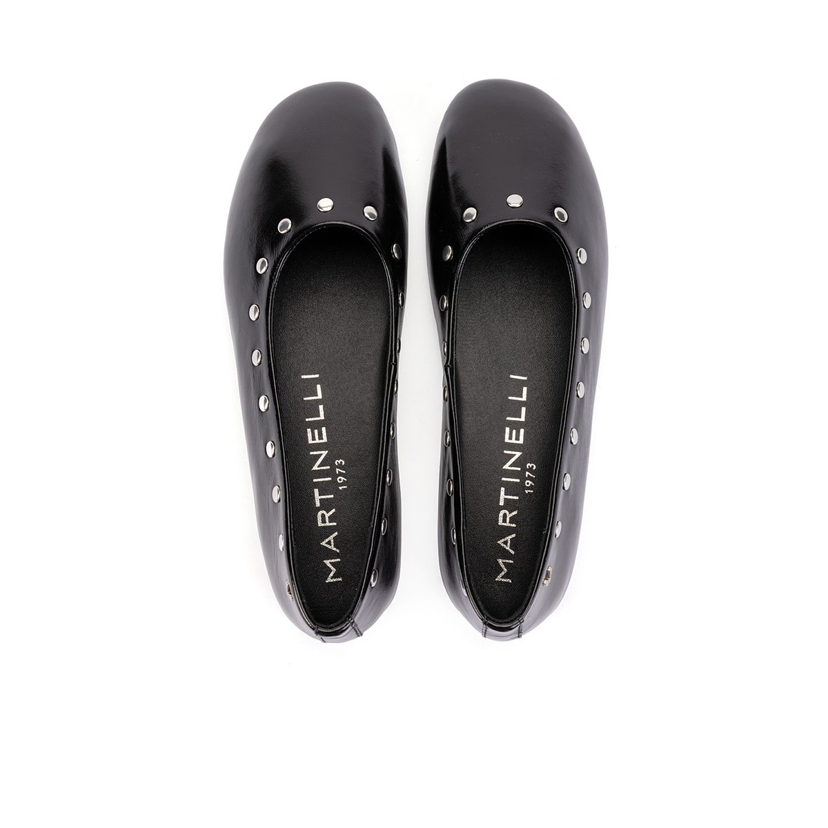 Ballerines cuir Bellucci black, MARTINELLI