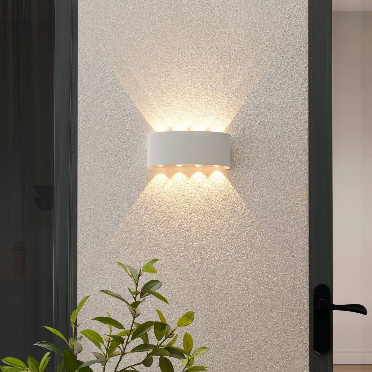 Applique LED avec effet lumineux – PRISMA blanc, KOSILUM