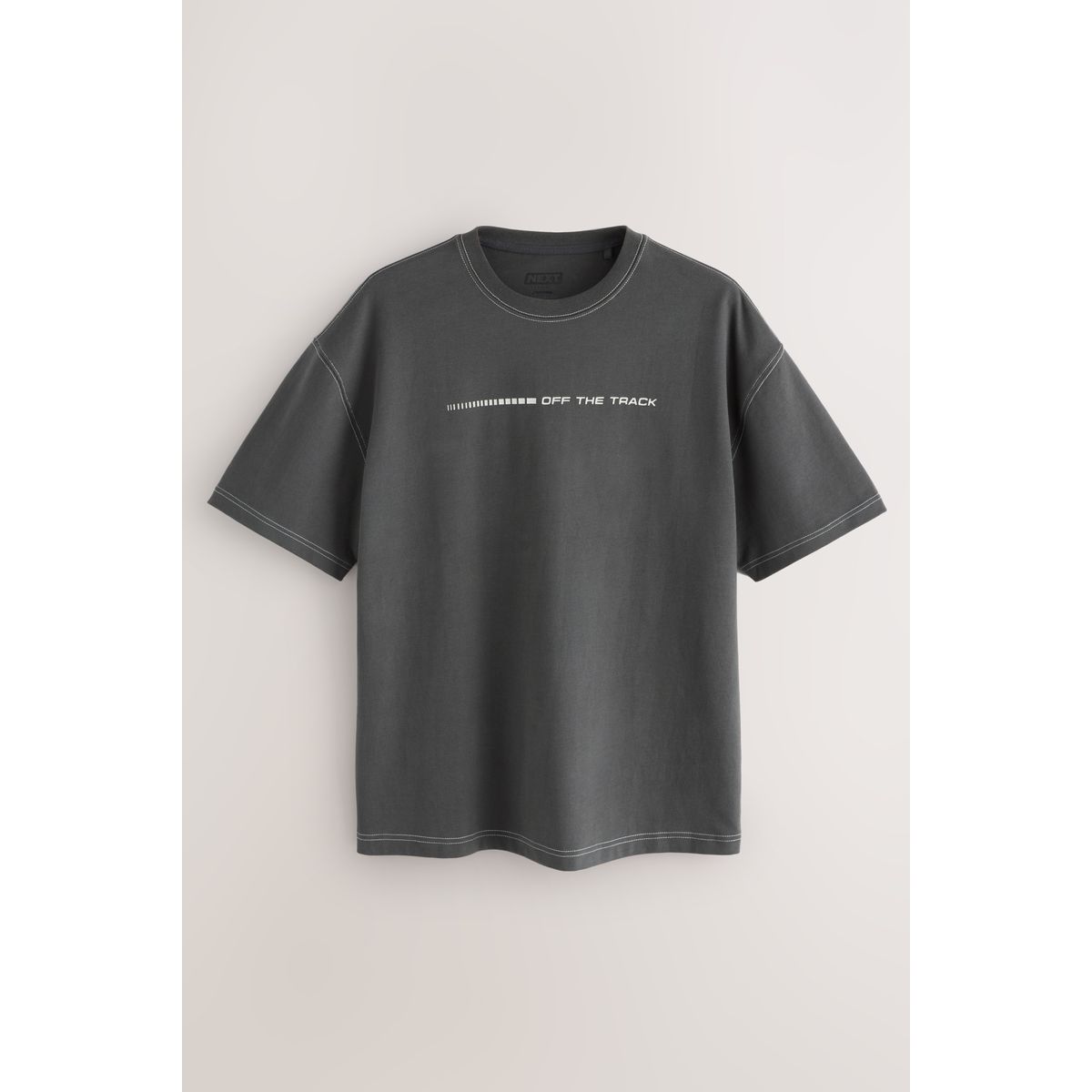T-shirt de plage épais à imprimé gris, NEXT