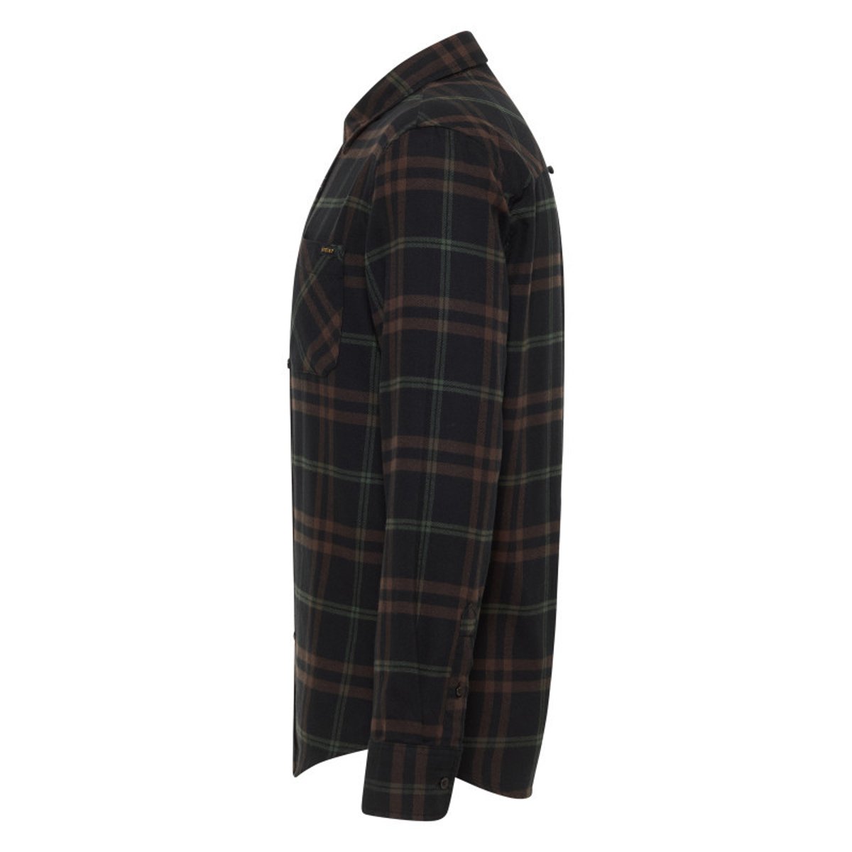 Chemise en coton marine camel et rouge à carreaux avec une coupe regular fit marron, MUSTANG