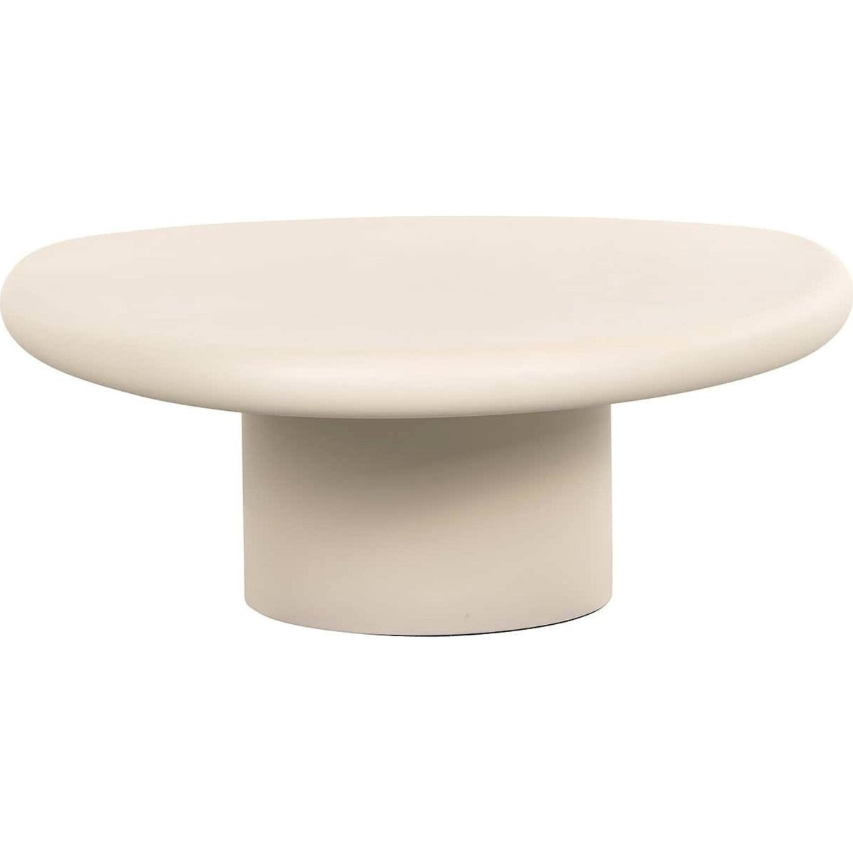 Table de café en bois Clayton beige doux, RECOLLECTION