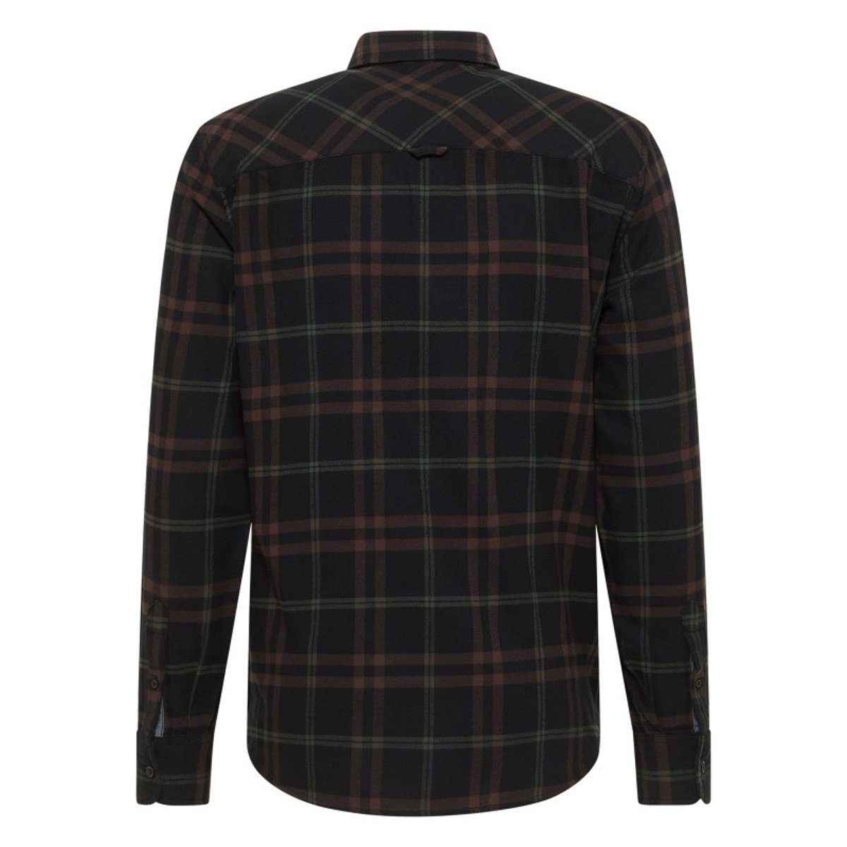Chemise en coton marine camel et rouge à carreaux avec une coupe regular fit marron, MUSTANG