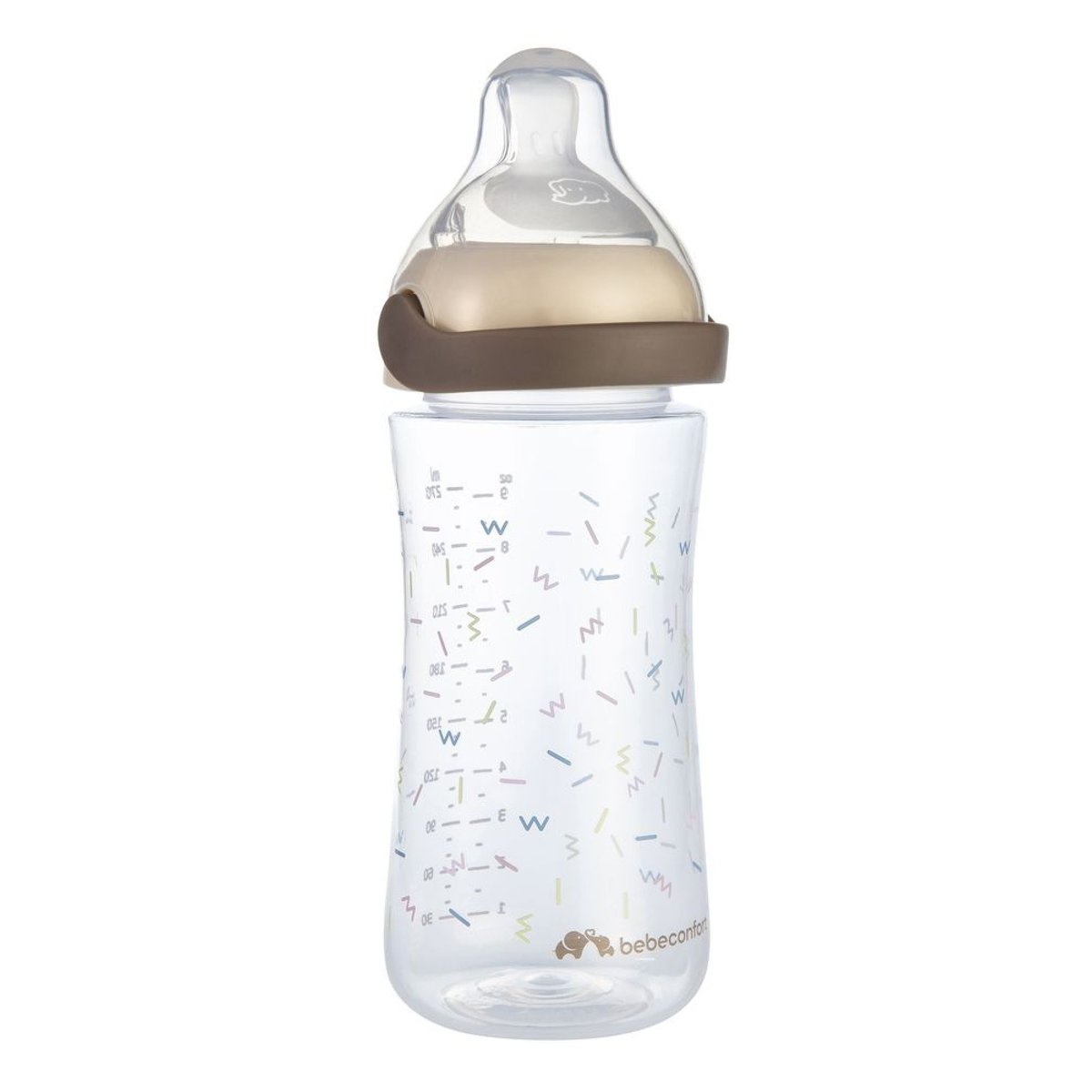 Biberon PP physio Air confort 270 ml Memphis/Sand couleur unique, BEBECONFORT