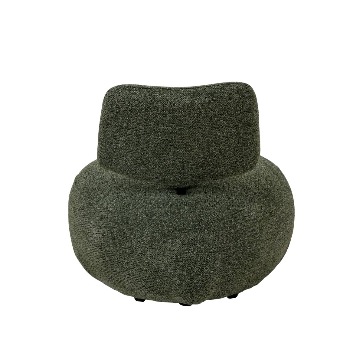 Fauteuil en tissu bouclette TÉRÉSIA vert, MADE IN MEUBLES 