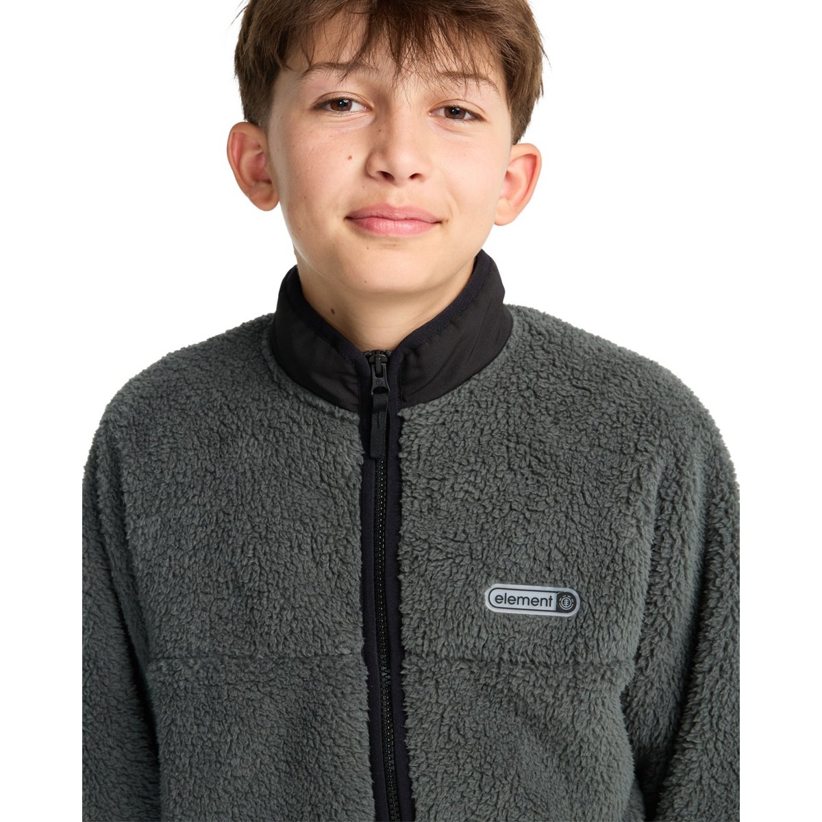 Veste en polaire CLASSIC SHERPA Y bleu ardoise, ELEMENT