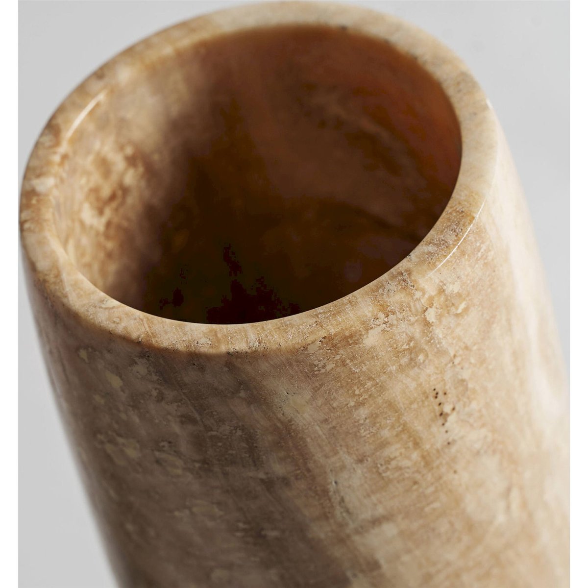 Vase en pierre onyx collection S.MAGLAND ivoire veiné beige, RECOLLECTION