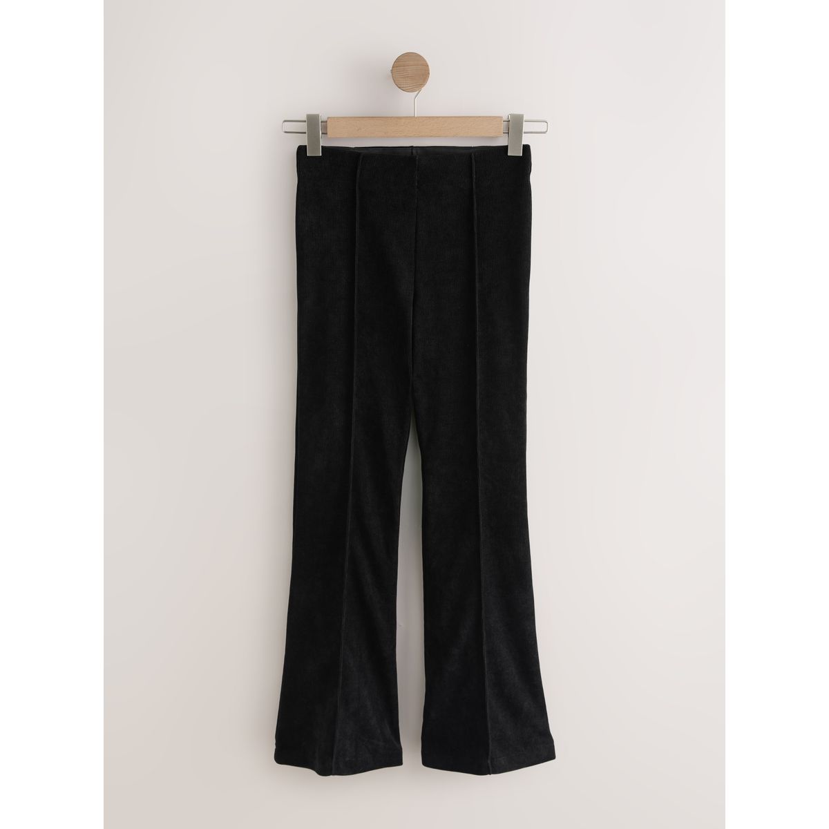 Pantalon bootcut en velours noir, NEXT
