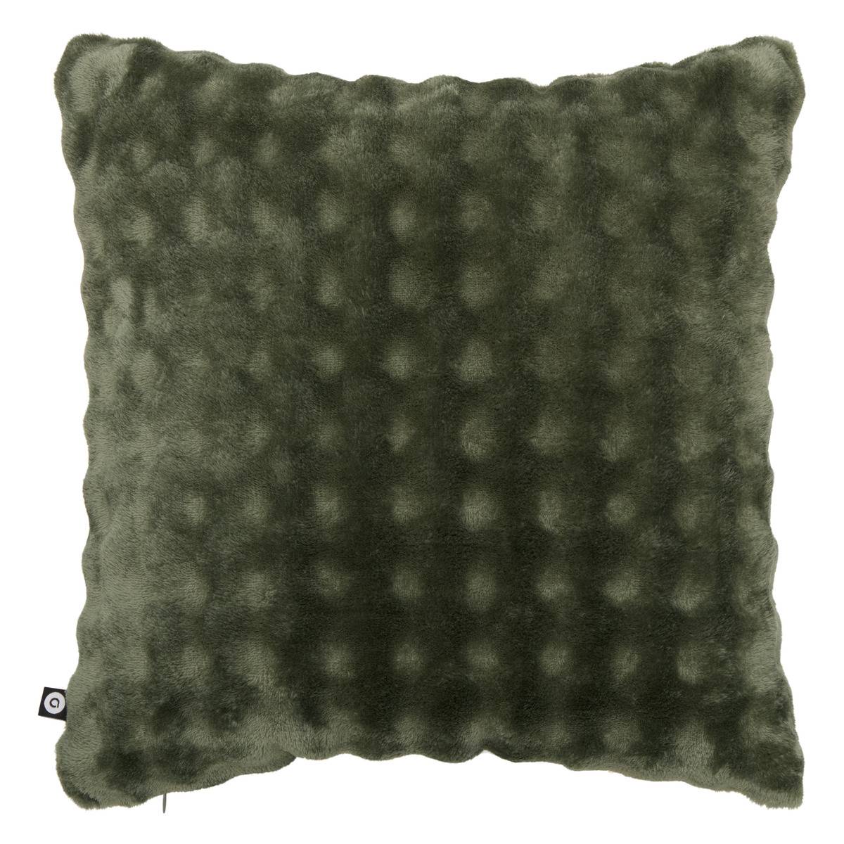 Coussin carré ZEPHY vert kaki, ATMOSPHERA