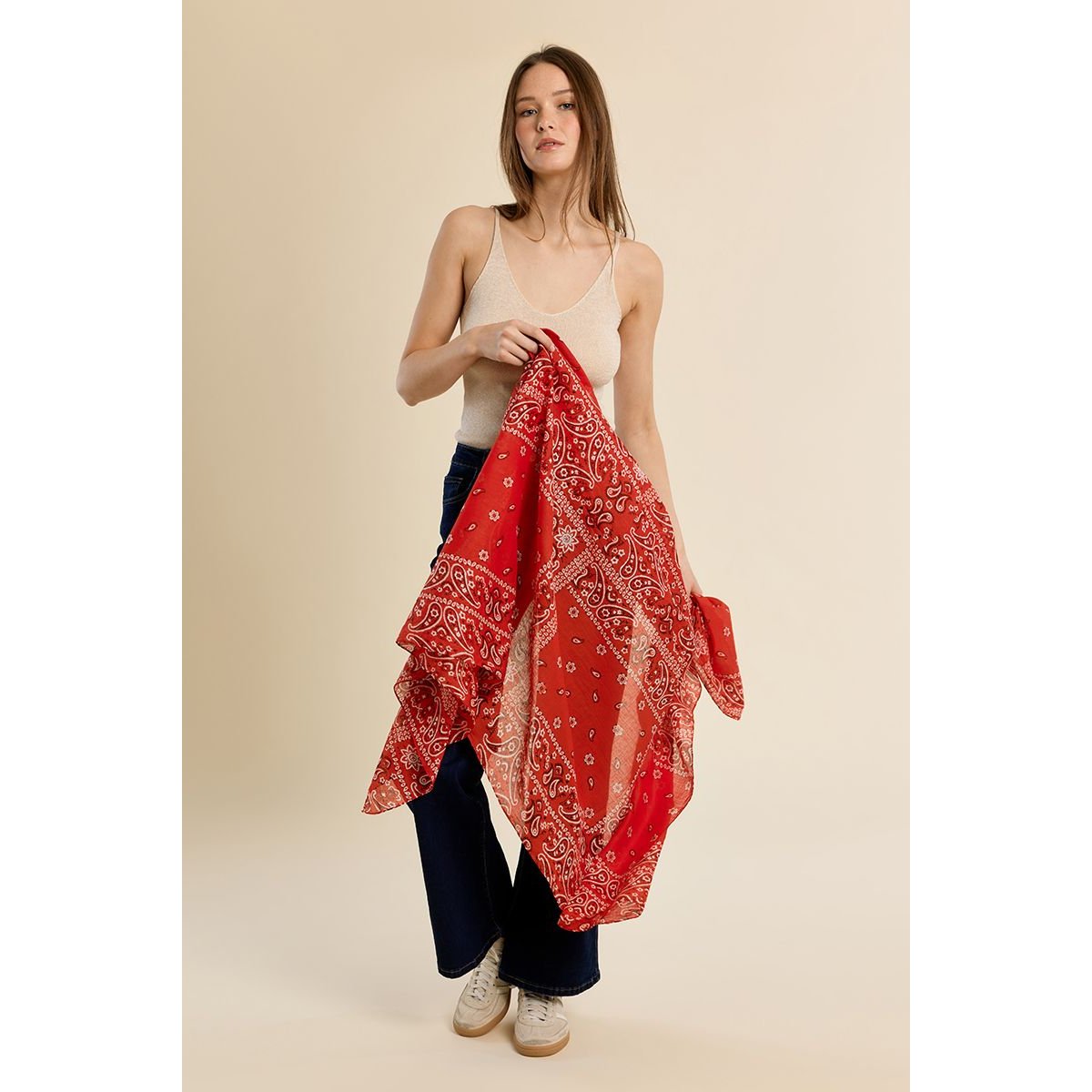 Foulard Bandana en coton v002231, MOLLY BRACKEN