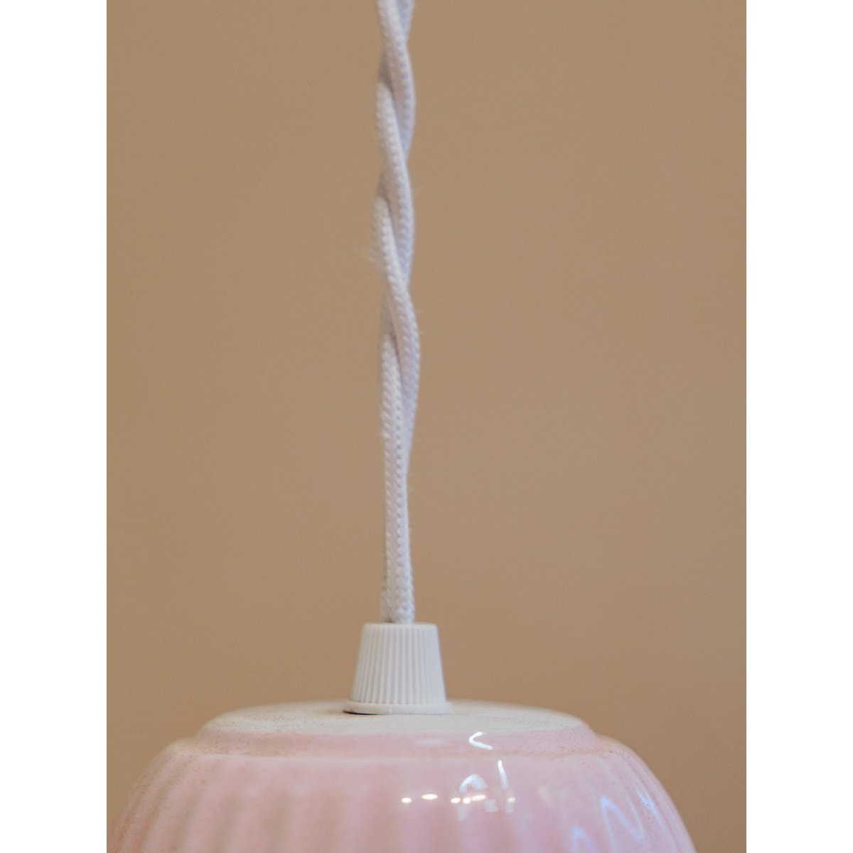 Lampe baladeuse en céramique rose Paulette N°101 - Bon état v300233, DEBONGOUT