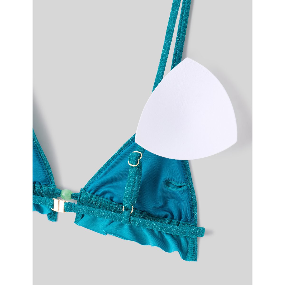 Haut de maillot de bain bleu foncé, BZB