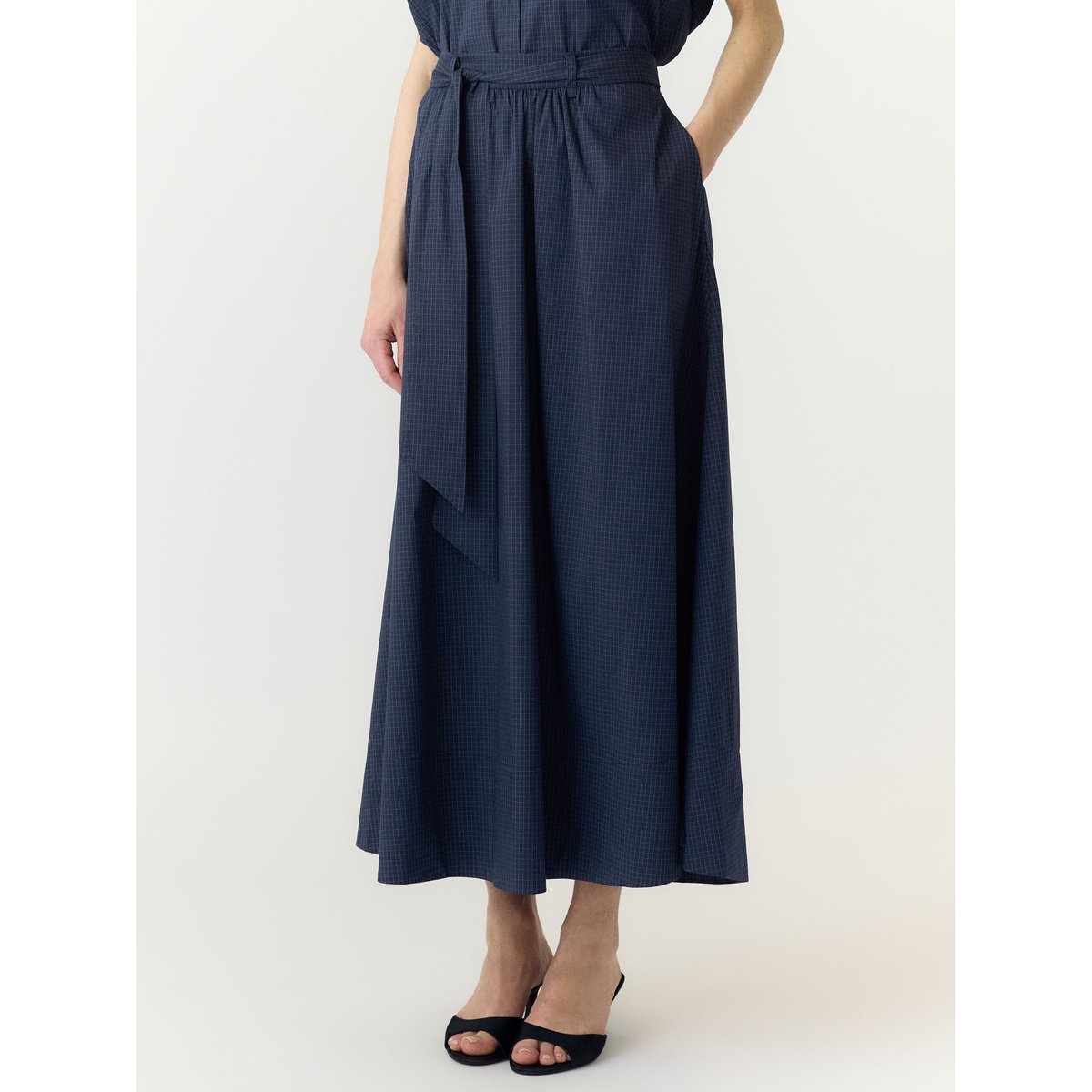 Jupe Longue bleu - navy blazer1, YAS