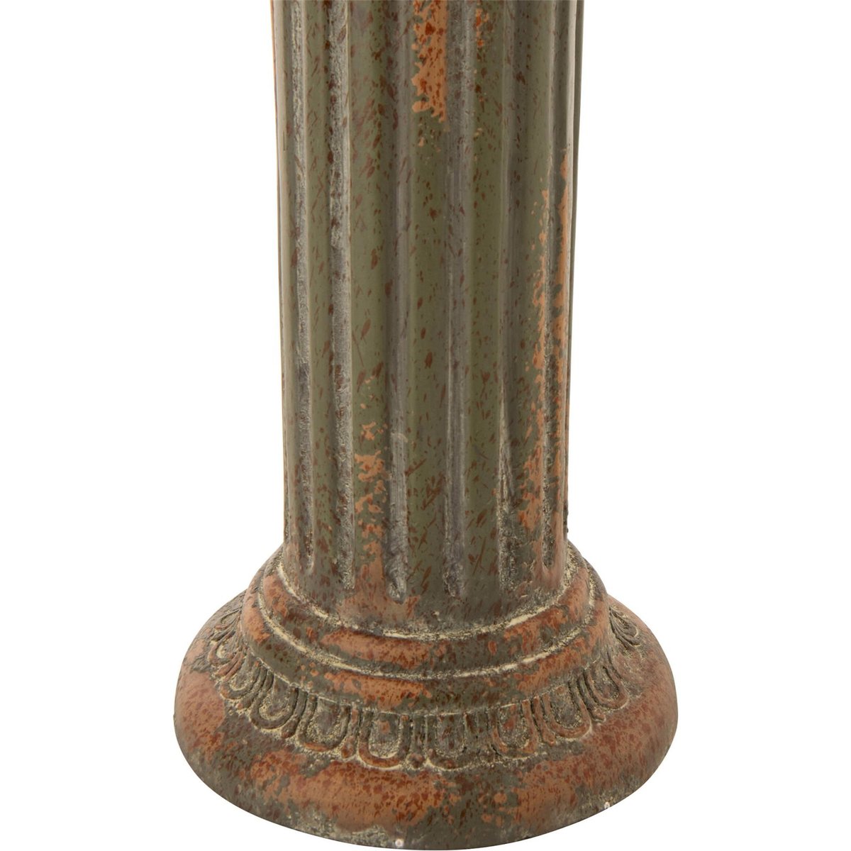 Socle extérieur effet vieilli vert foncé antique, RECOLLECTION