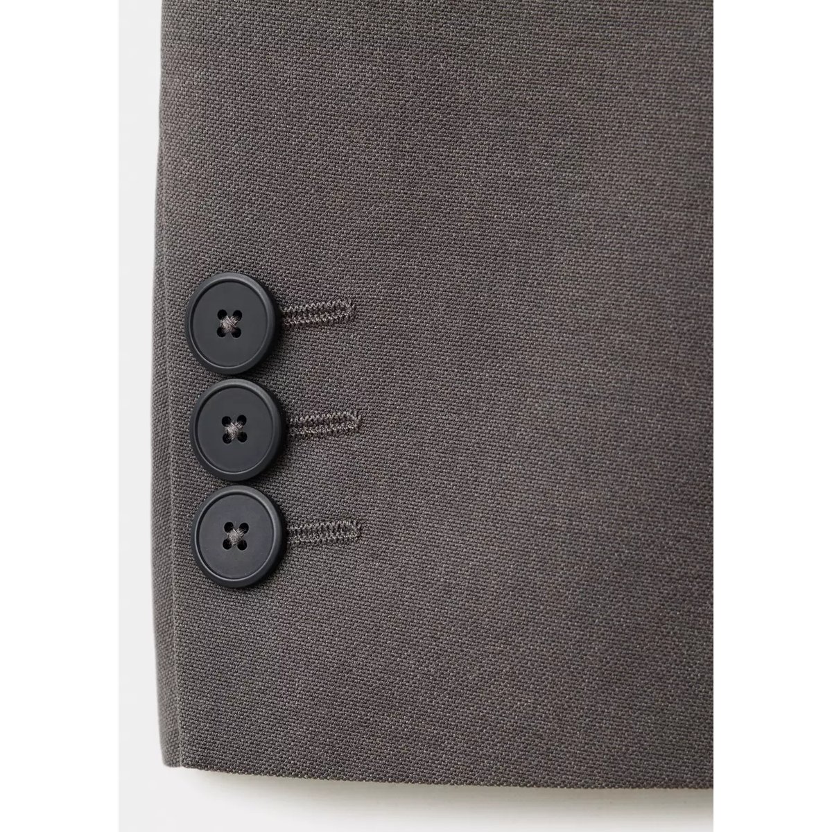 Blazer croisé coupe slim marron moyen, MANGO MAN