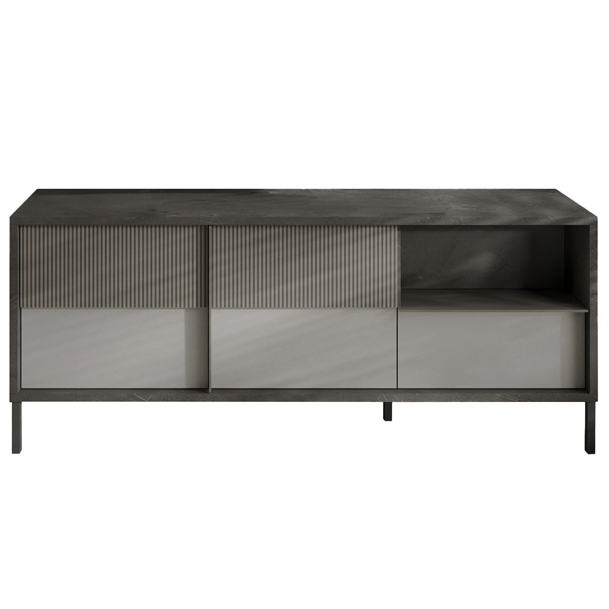 Meuble TV - JULES gris, BEST MOBILIER