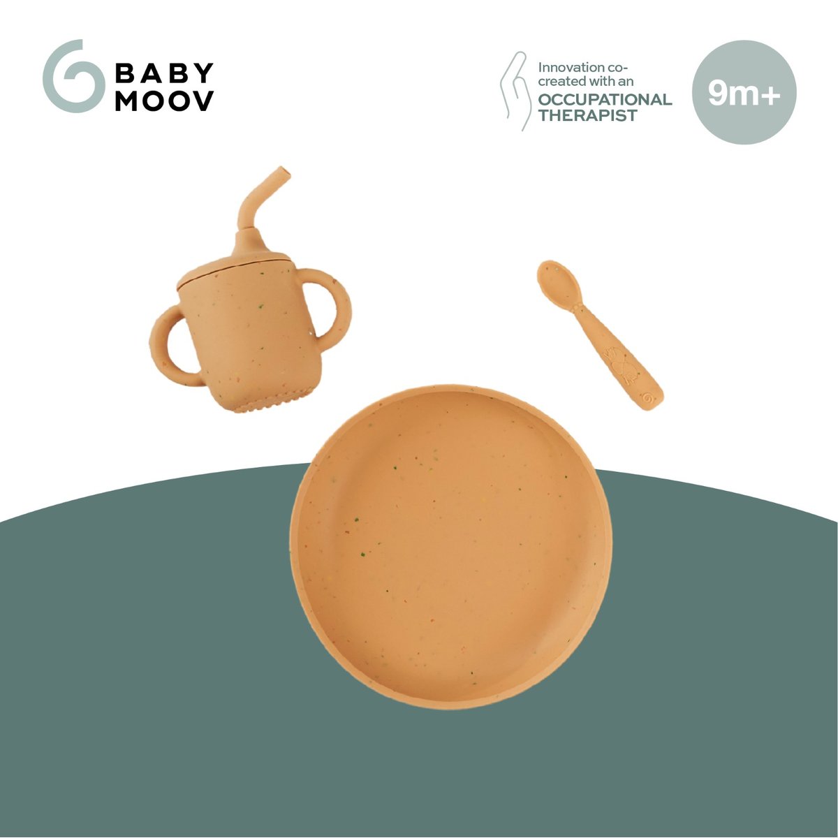 Coffret repas enfant Comme un grand orange, BABYMOOV