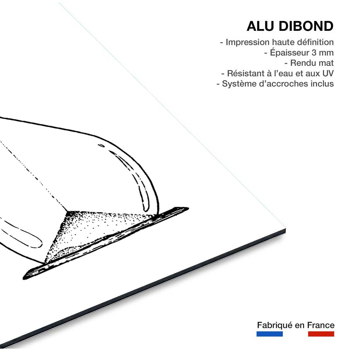 Tableau sablier landais tableau alu dibond, HEXOA
