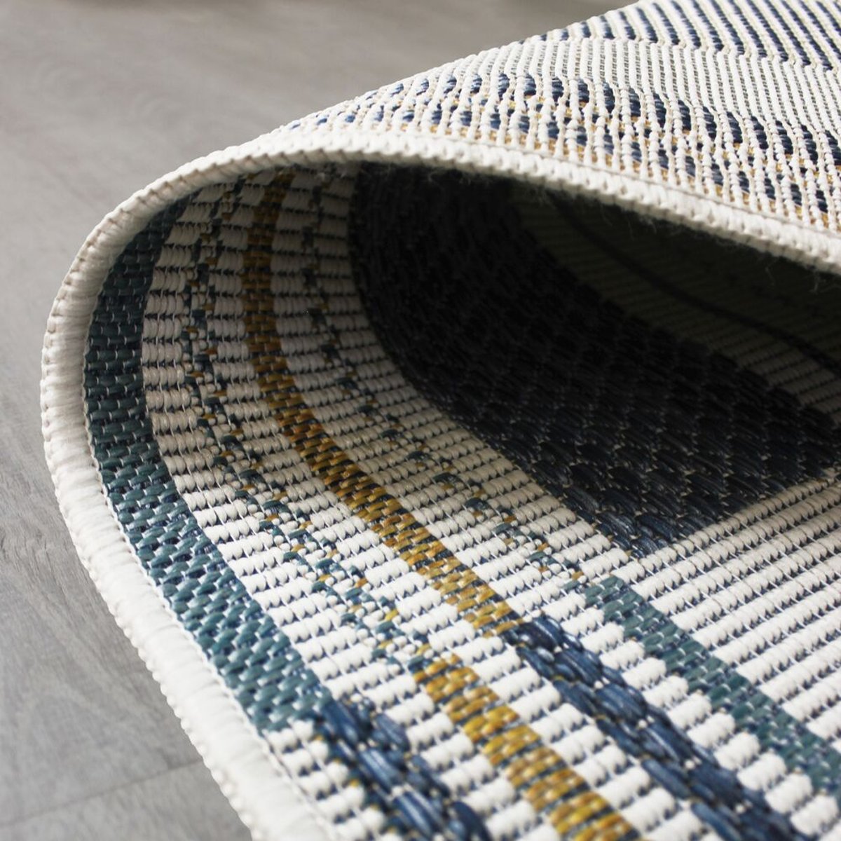 Tapis extérieur long ROSCO bleu, FLAIR RUGS