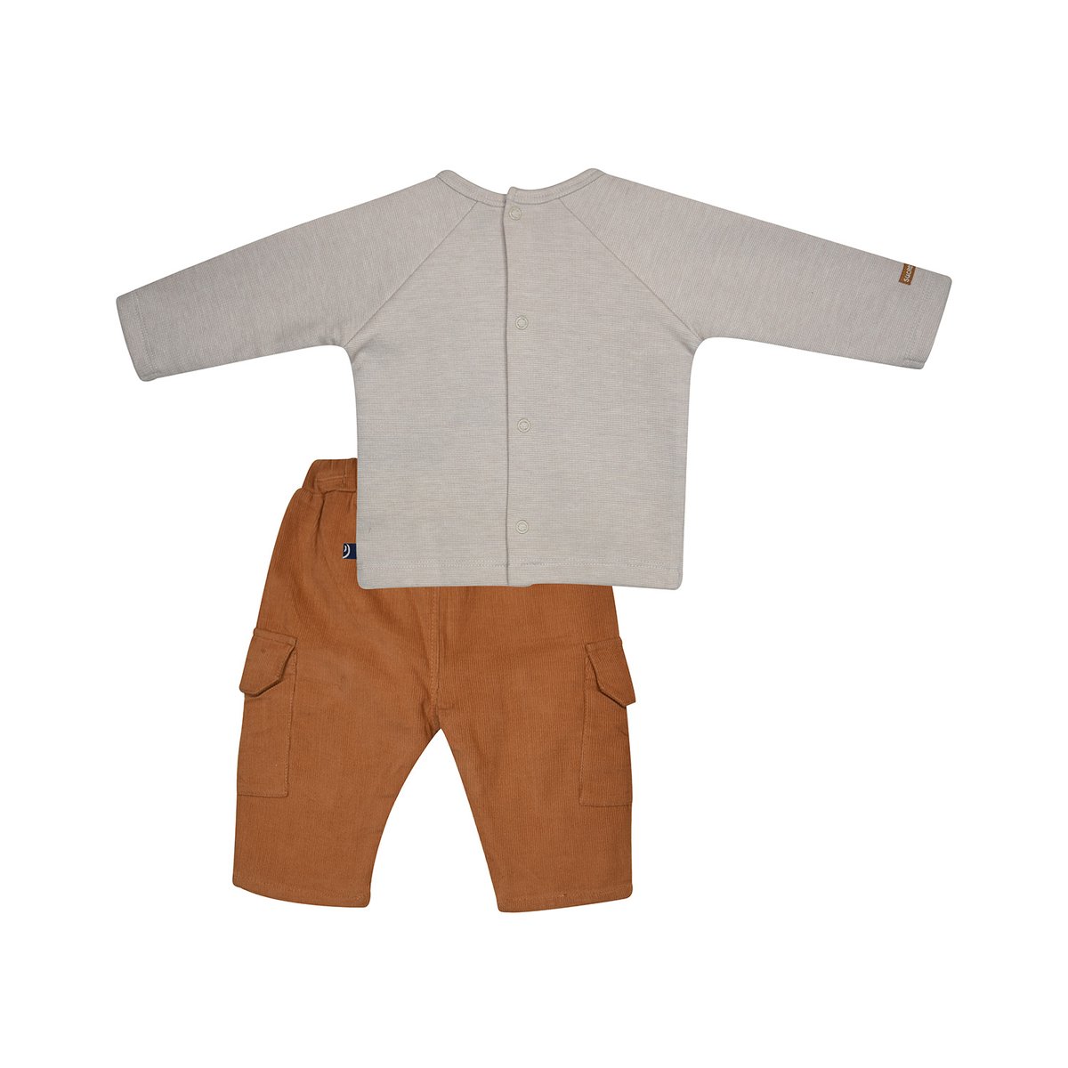 Tshirt pantalon marvin interlock bebe beige, SUCRE D'ORGE