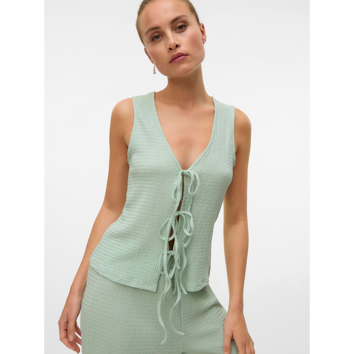 Top silt green, VERO MODA