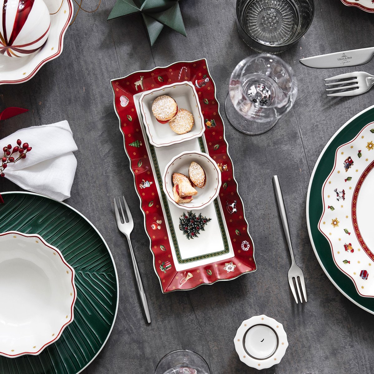 Coupelles Dip, Set 4Pcs TOY'S DELIGHT rouge, VILLEROY & BOCH