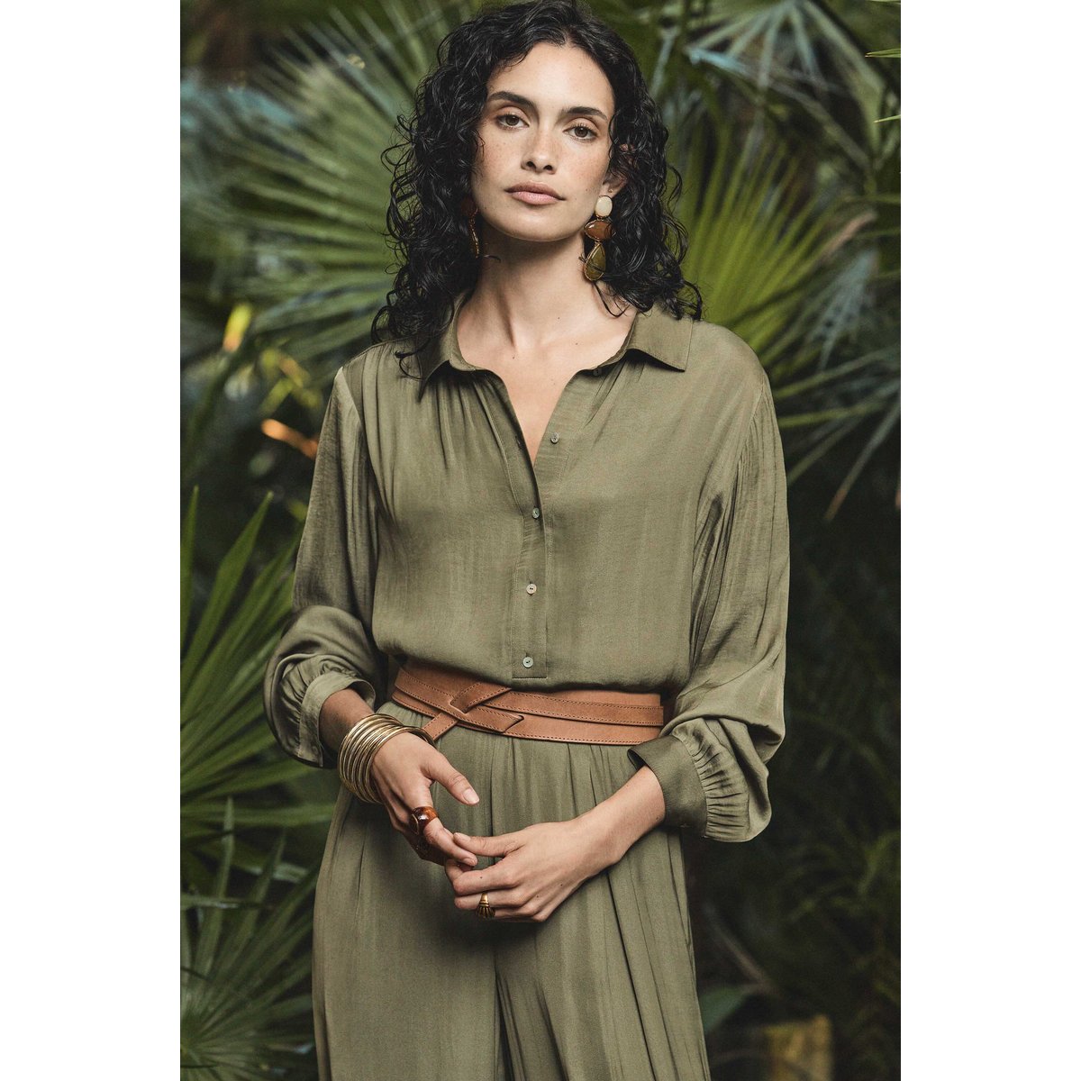 Blouse manches longues BABYLON tilleul, Maison 123