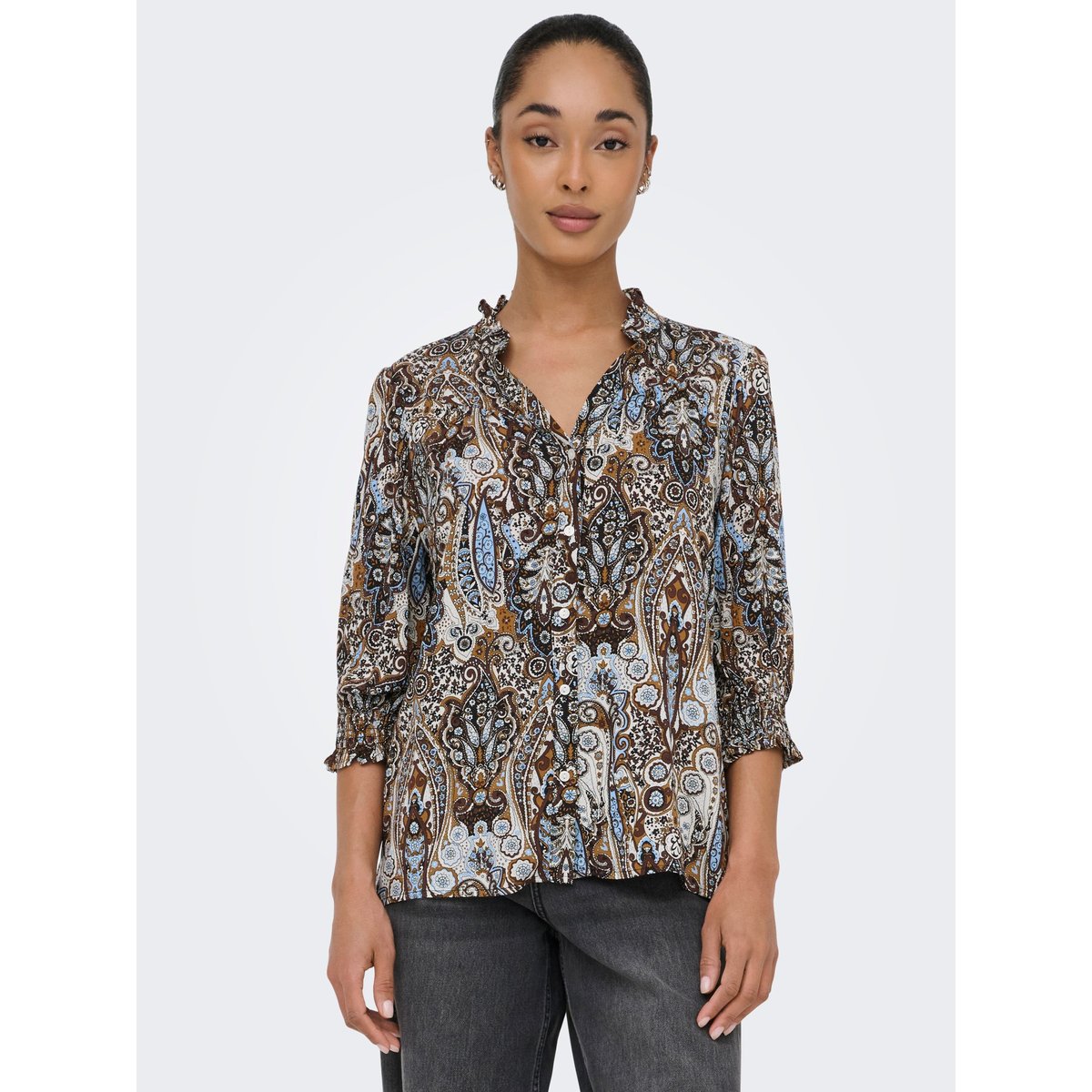Chemise chicory coffee, ONLY