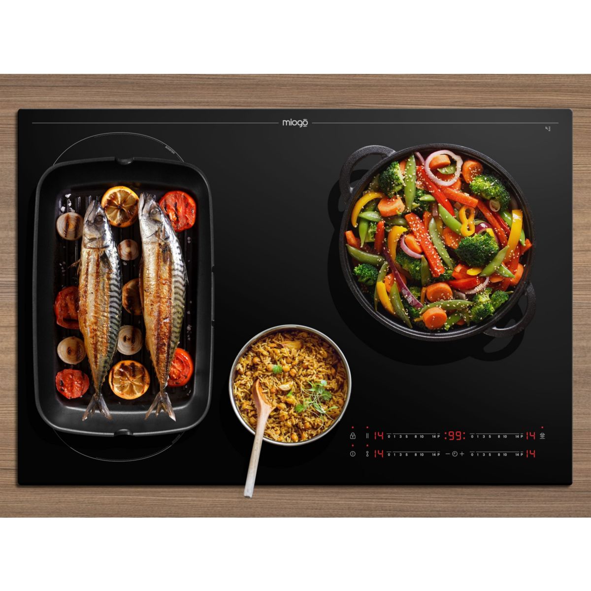 Plaque induction MHI801SH SmartHood noir, MIOGO
