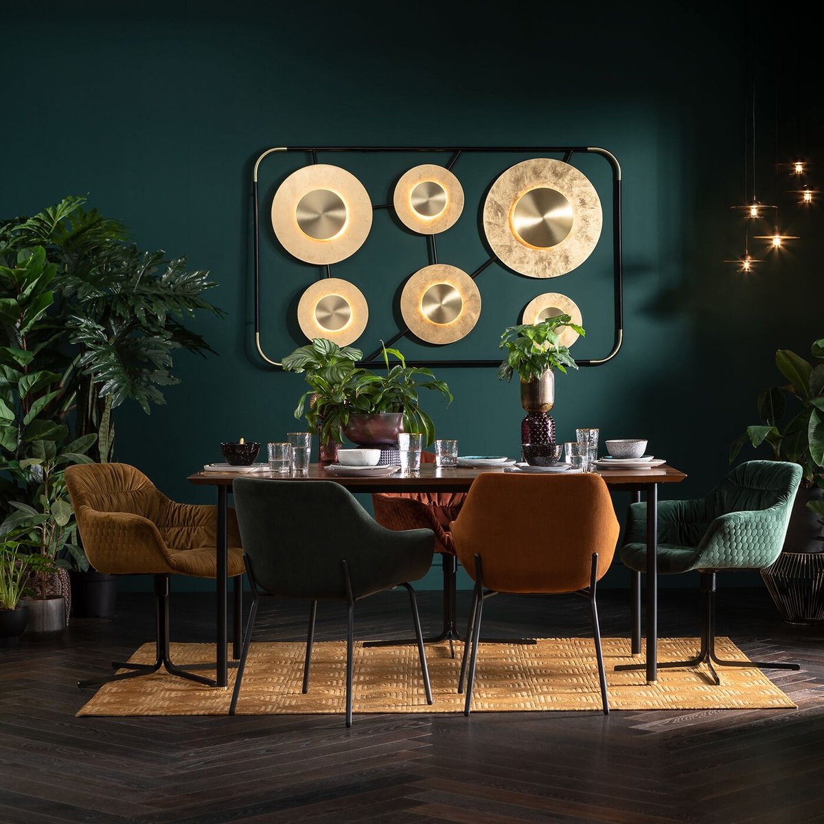 Chaise avec accoudoirs, AVIGNON vert, KARE DESIGN