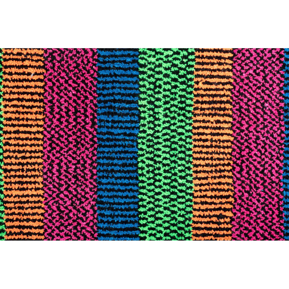 Tapis tissé main en PET recyclé pour l'intérieur et l'extérieur - Kyoto multicolore, THEKO