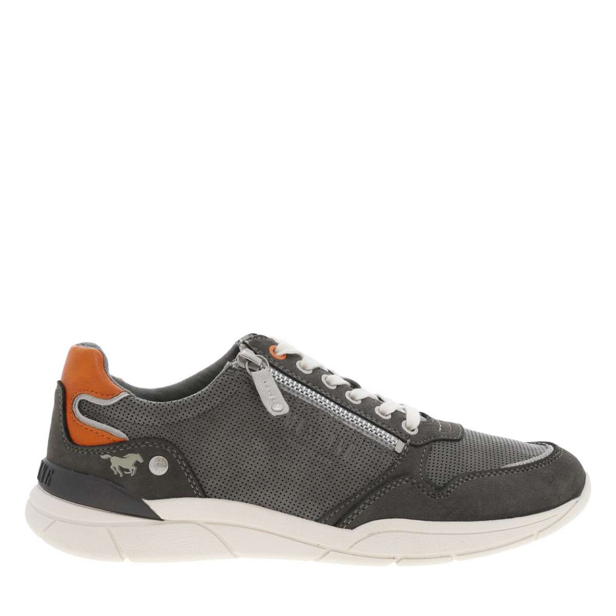 Sneakers talon plat gris, MUSTANG