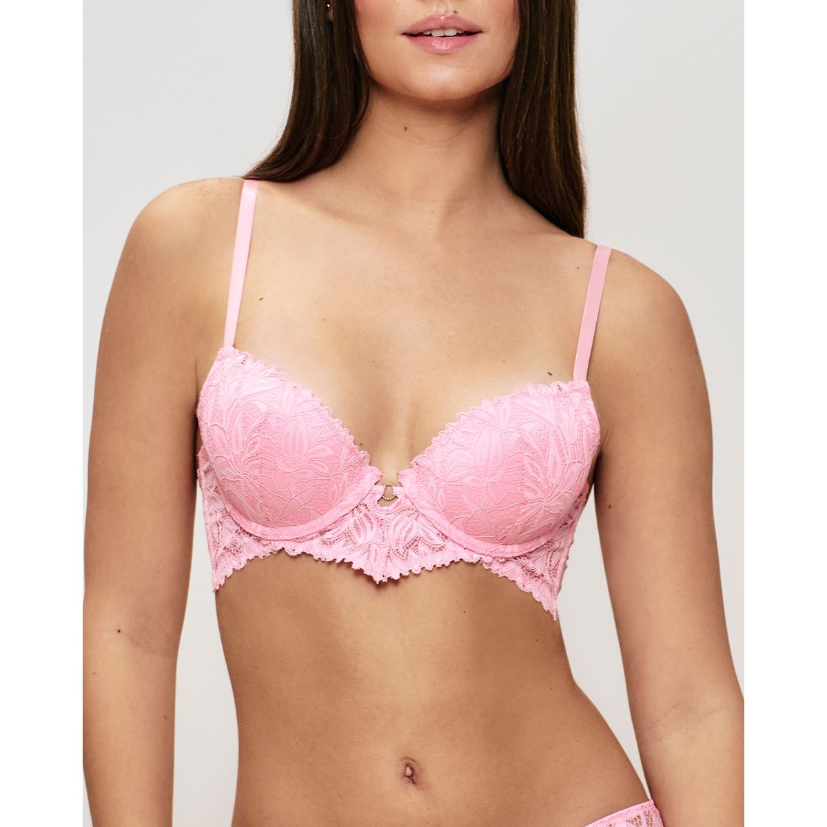 Soutien-gorge push-up en dentelle AGAVIZ rose, UNDIZ