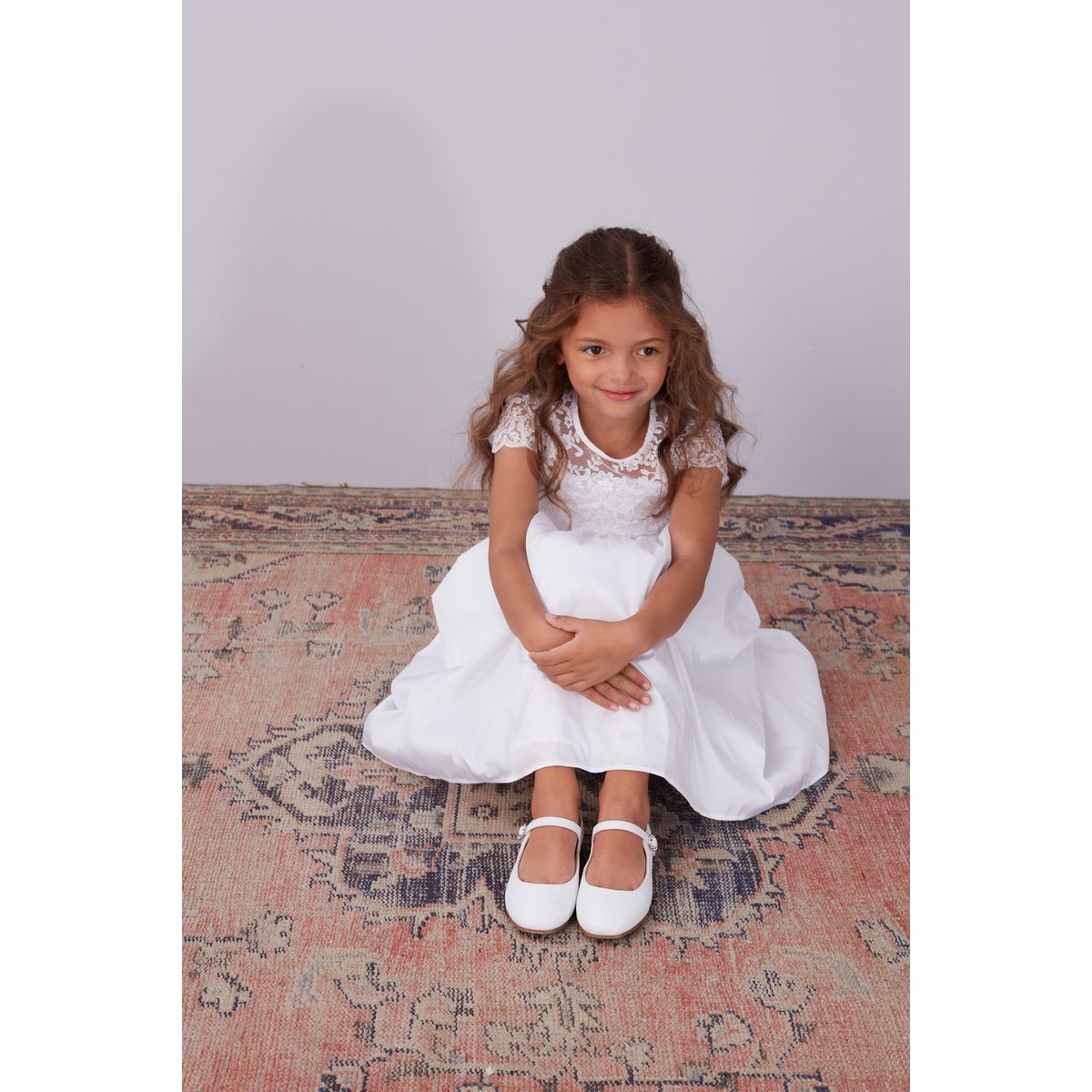 Robe avec haut en dentelle blanc, NEXT