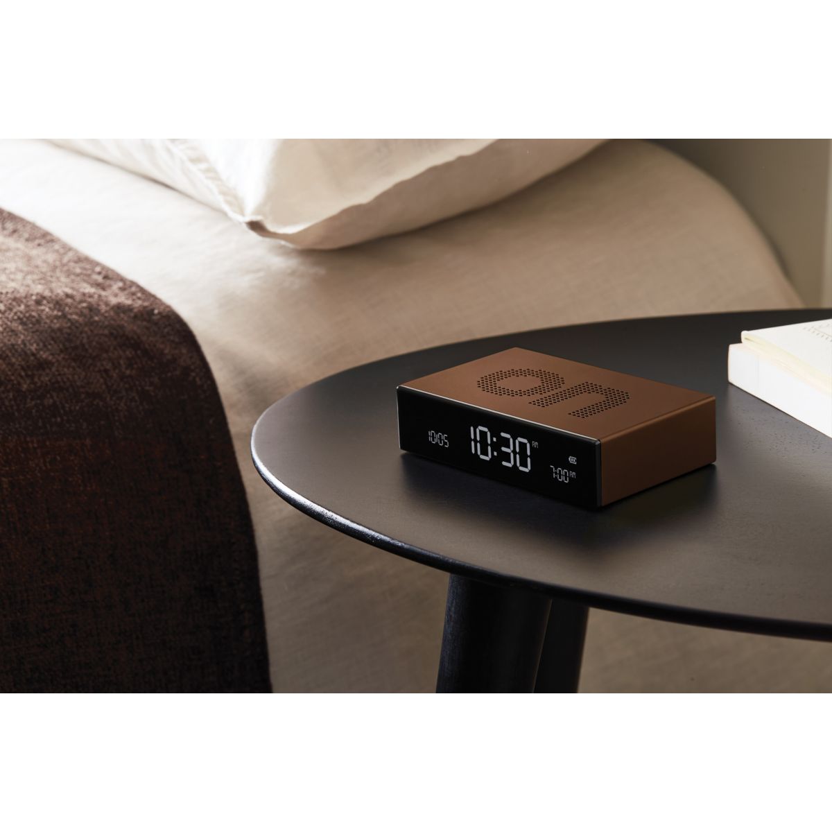 Flip Premium - Réveil bronze, LEXON