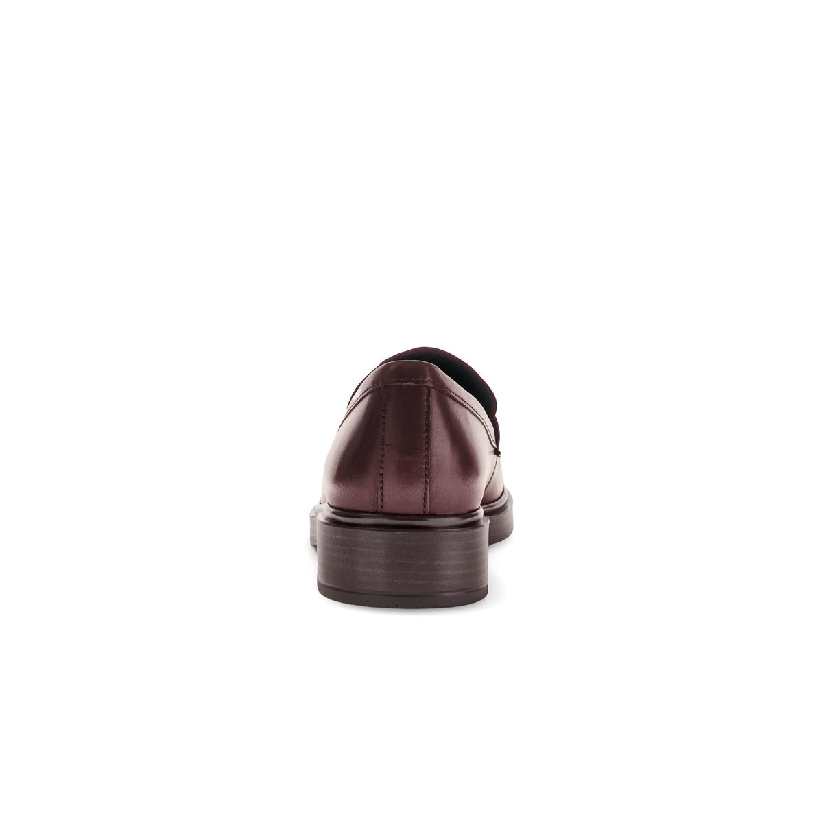Mocassins en cuir lisse à talon décroché rouge, GABOR