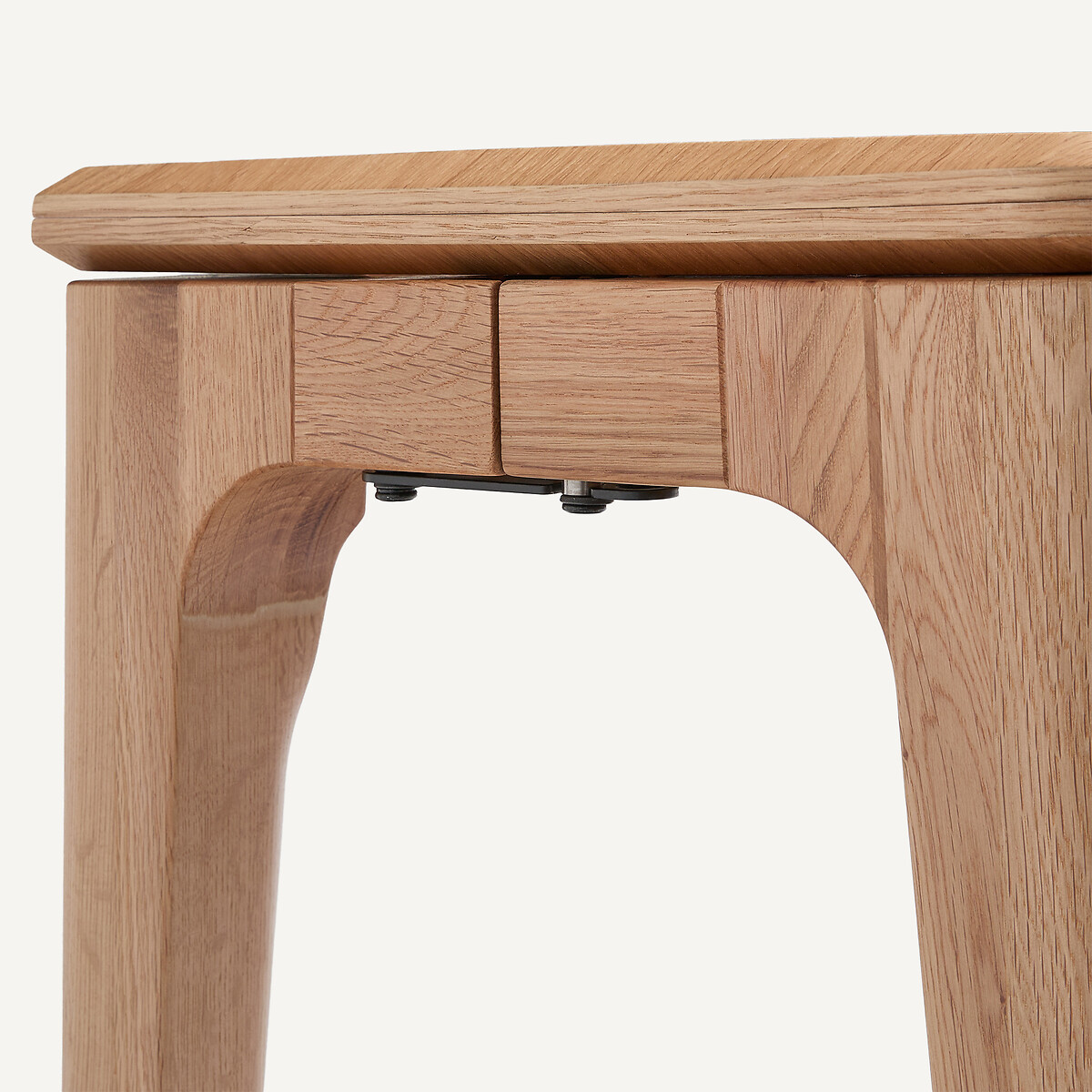 Console table extensible, en chêne massif et plaqué chêne, SANARA chêne naturel, AM.PM