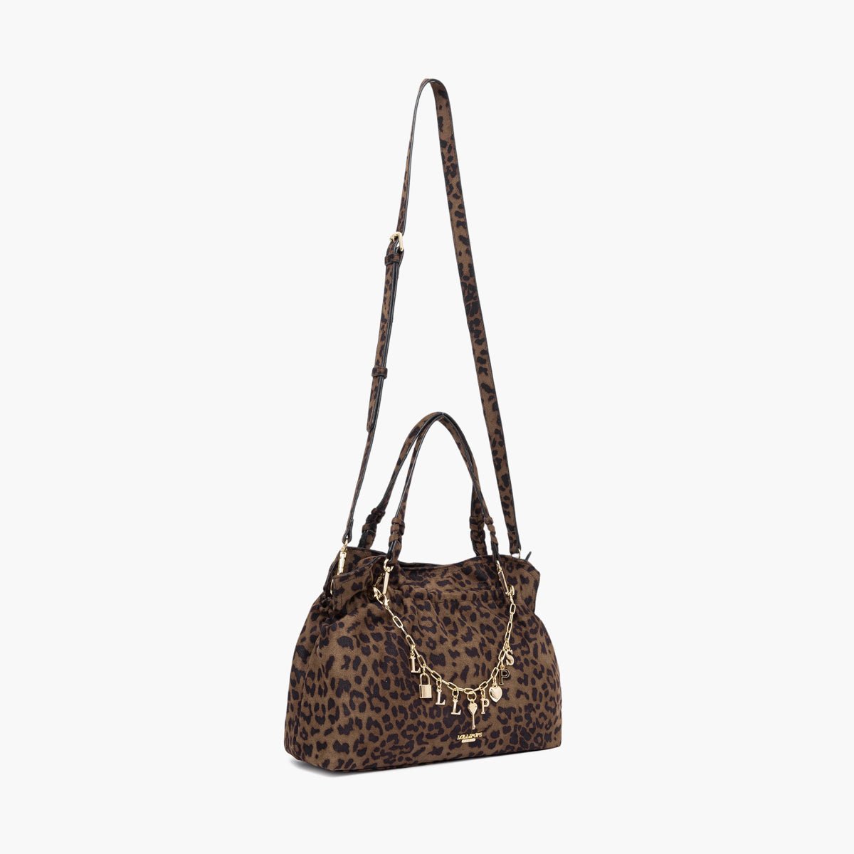 Petit sac shopper S léopard Teana doré, LOLLIPOPS
