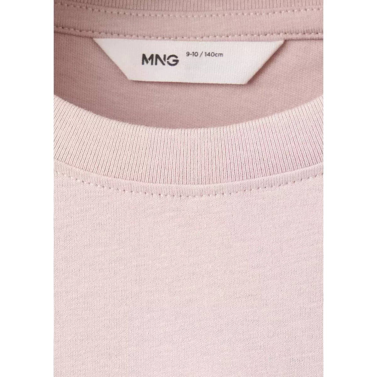 T-shirt en coton imprimé rose, MANGO KIDS