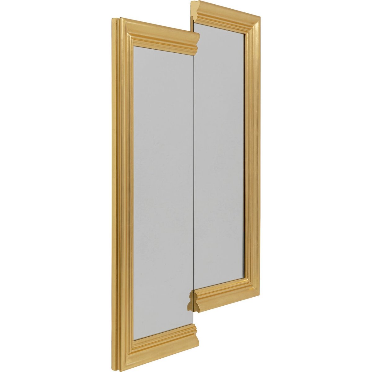 Miroir rectangulaire découpé, DOUBLE VISION or, KARE DESIGN