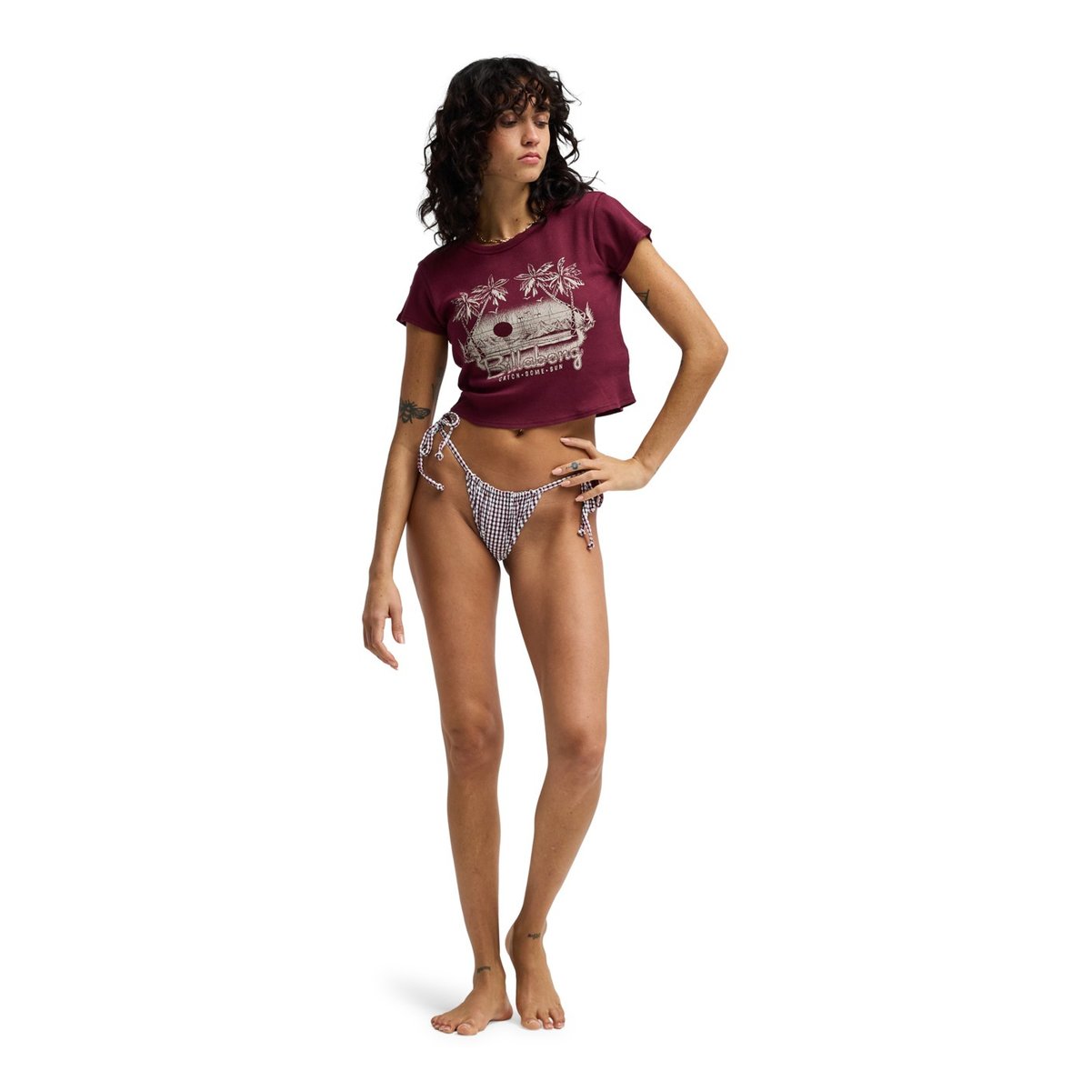 T-shirt court CATCH SOME SUN rouge cranberry, BILLABONG