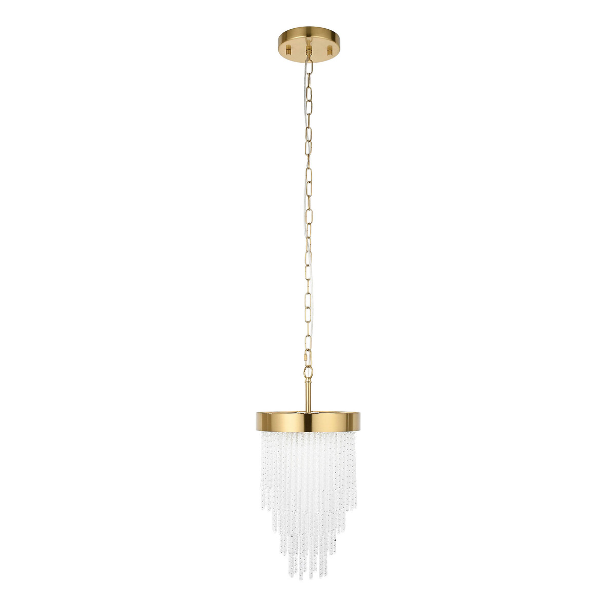 Antario Twisted-Glass Pendant Light brass, ÉDITÉ