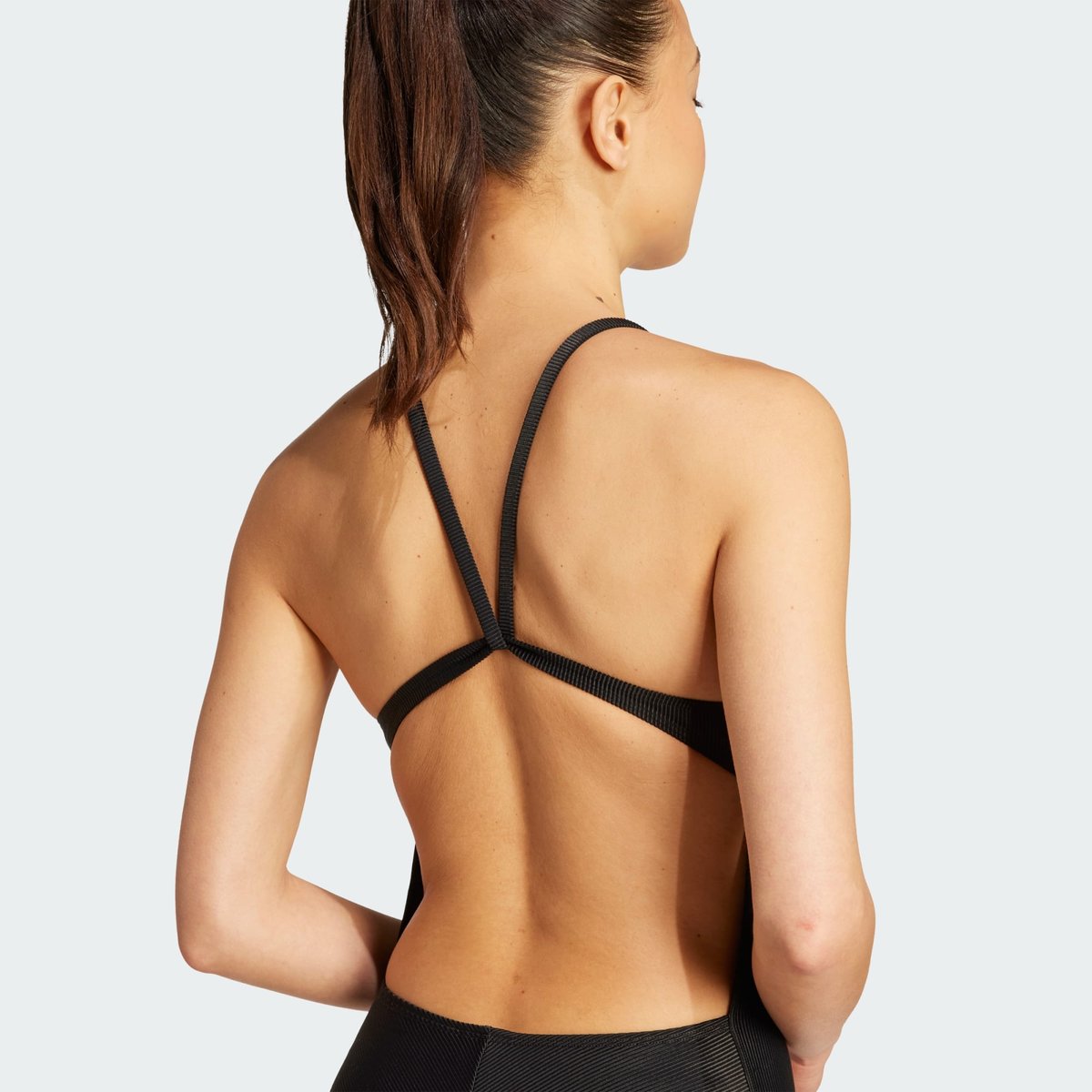 Maillot De Bain Bretelles Fines Matelassé Côtelé Iconisea black, ADIDAS SPORTSWEAR