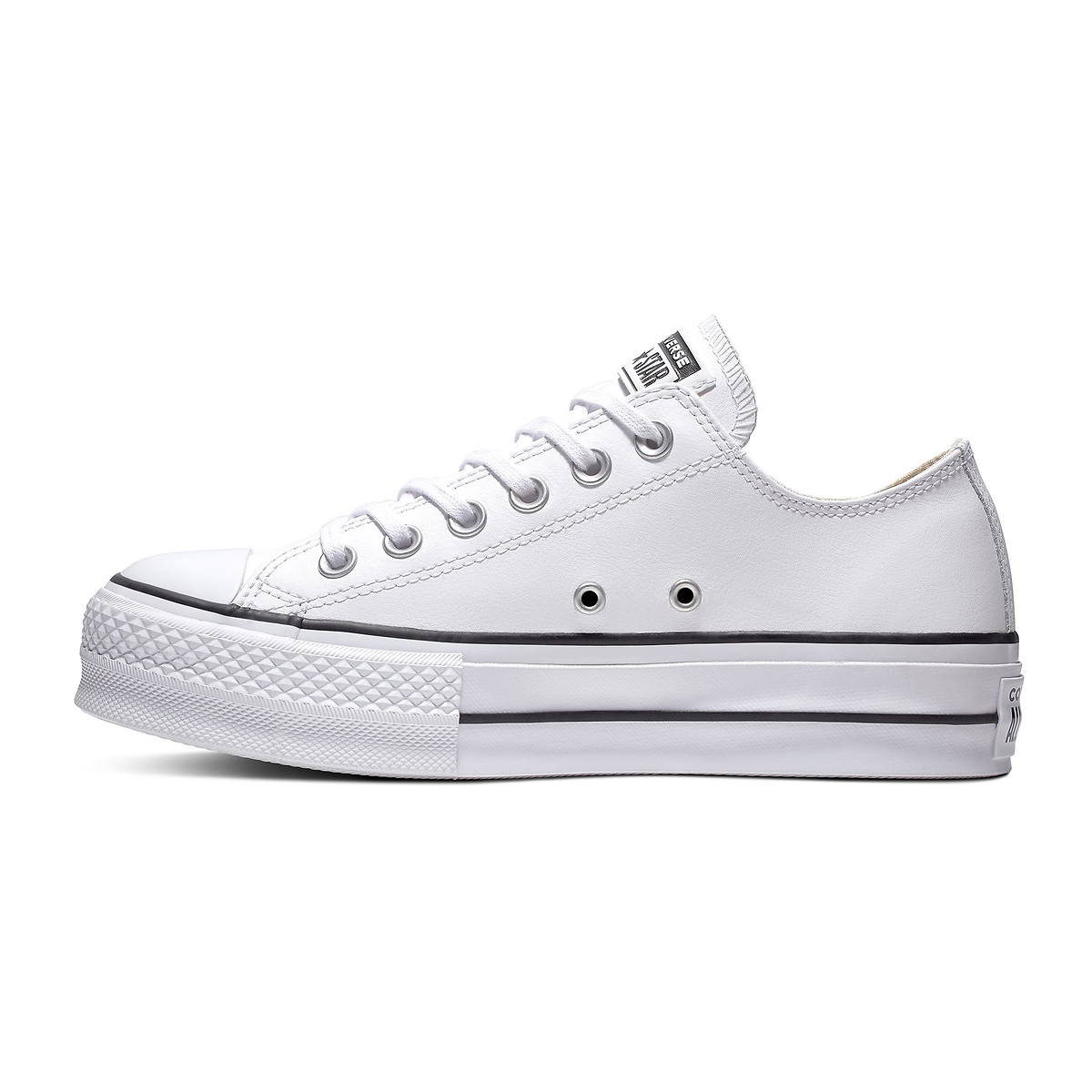 Chuck Taylor All Star Lift Cuir Ox blanc, CONVERSE