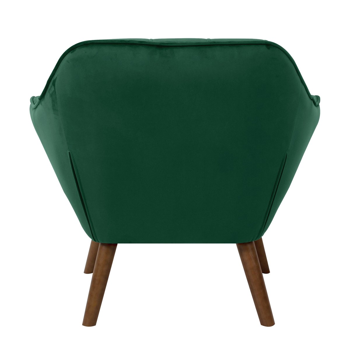 Fauteuil en velours - SIMBA vert foncé, MAISON PAVANE